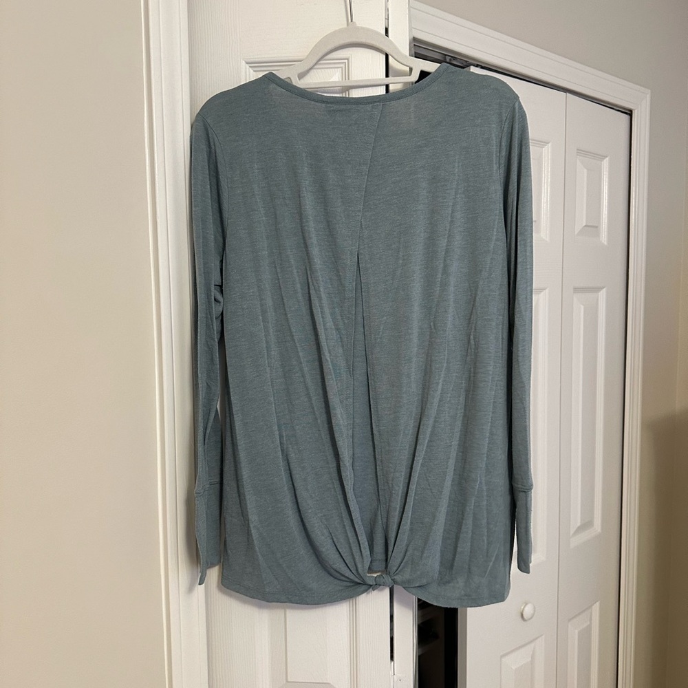 RBX Green Long Sleeve Exercise Shirt - Picture 9 of 10